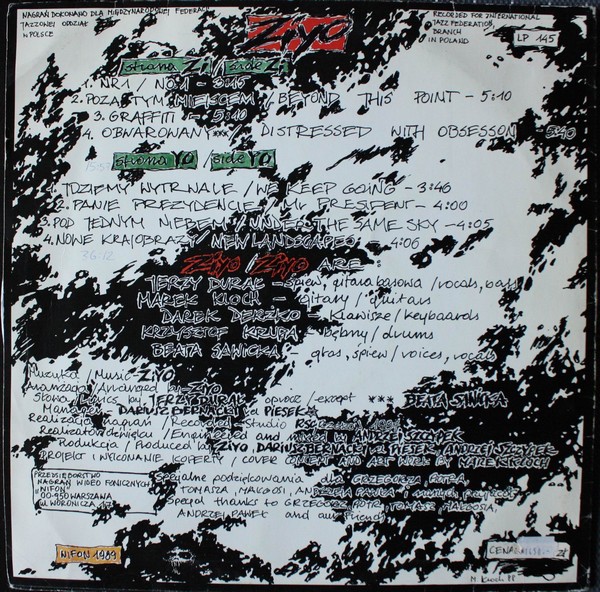 Ziyo ‎– Ziyo [по заказу польской фирмы WIFON, LP 145]