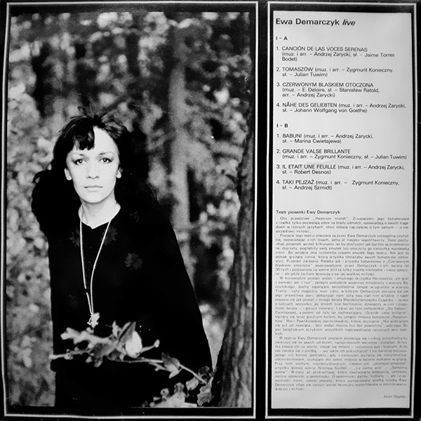 Ewa Demarczyk ‎– Live [По заказу польской фирмы WIFON, LP 033]