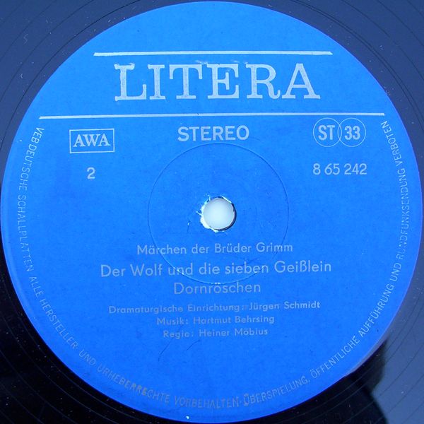 Gebrüder Grimm ‎– Märchen Der Brüder Grimm (сказки братьев Гримм) [по заказу немецкой фирмы LITERA, 8 65 242]