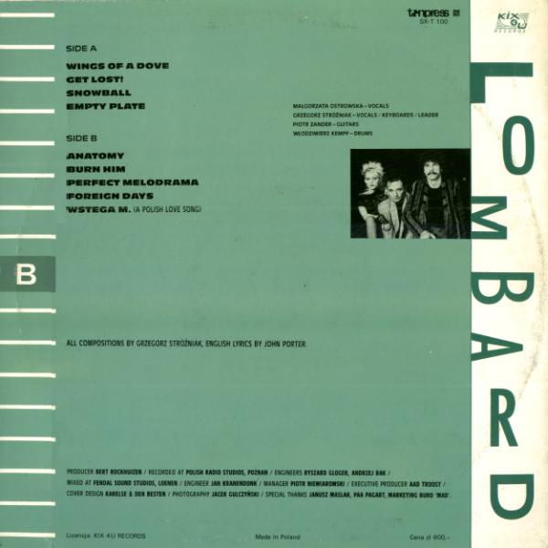 Lombard -  Wings of a dove [по заказу польской фирмы TONPRESS]