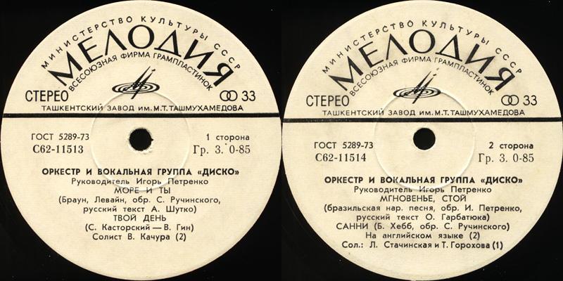 ОРКЕСТР И ВОКАЛЬНАЯ ГРУППА «ДИСКО», рук. Игорь Петренко