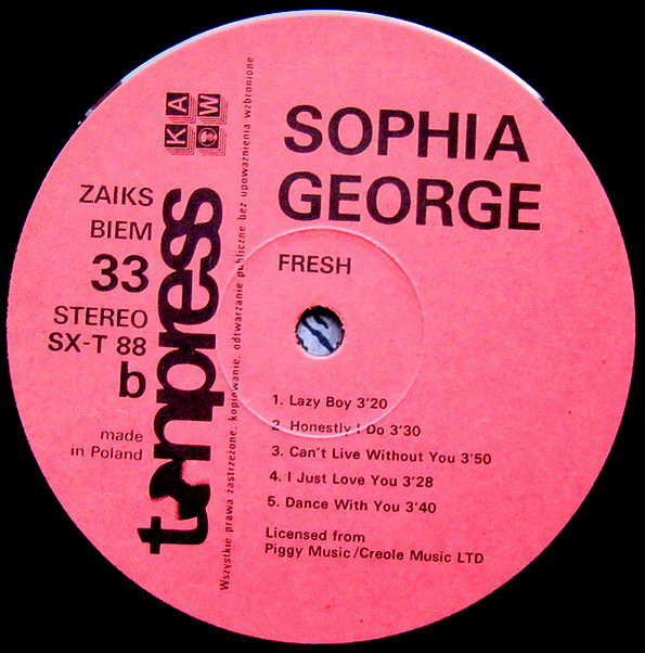 Sophia George  - "Fresh" [по заказу польской фирмы TONPRESS]