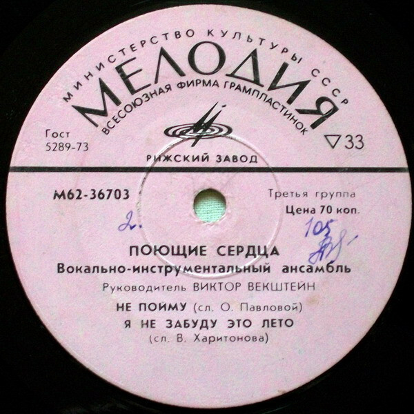 ВИА "ПОЮЩИЕ СЕРДЦА". Песни Анатолия Днепрова