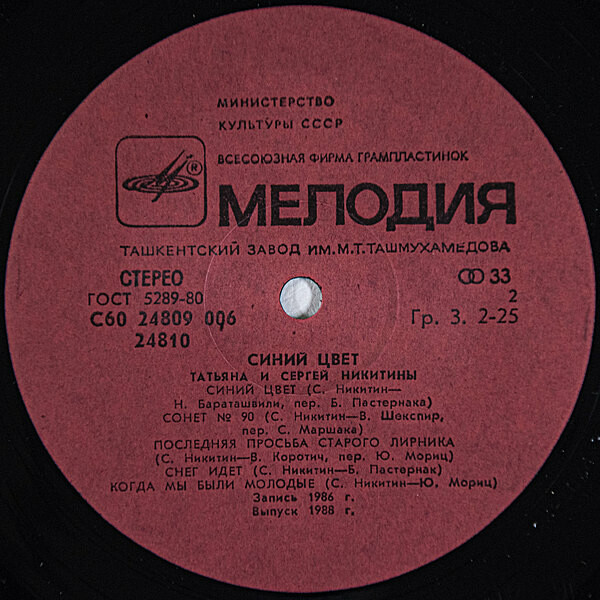 Татьяна и Сергей НИКИТИНЫ. "Синий цвет"