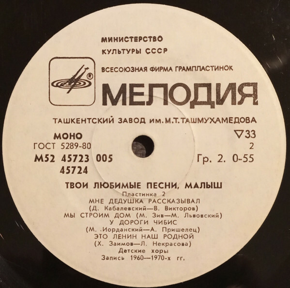 ТВОИ ЛЮБИМЫЕ ПЕСНИ, МАЛЫШ