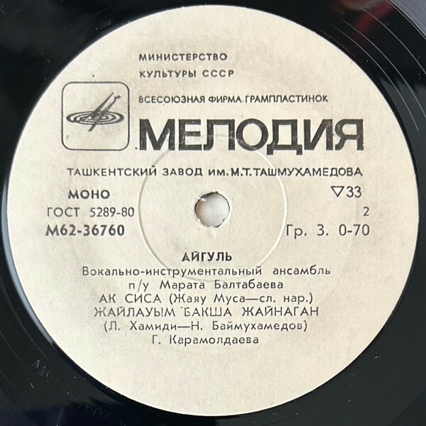 ВИА "Айгуль", рук. Марат Балтабаев - Гульдерайым