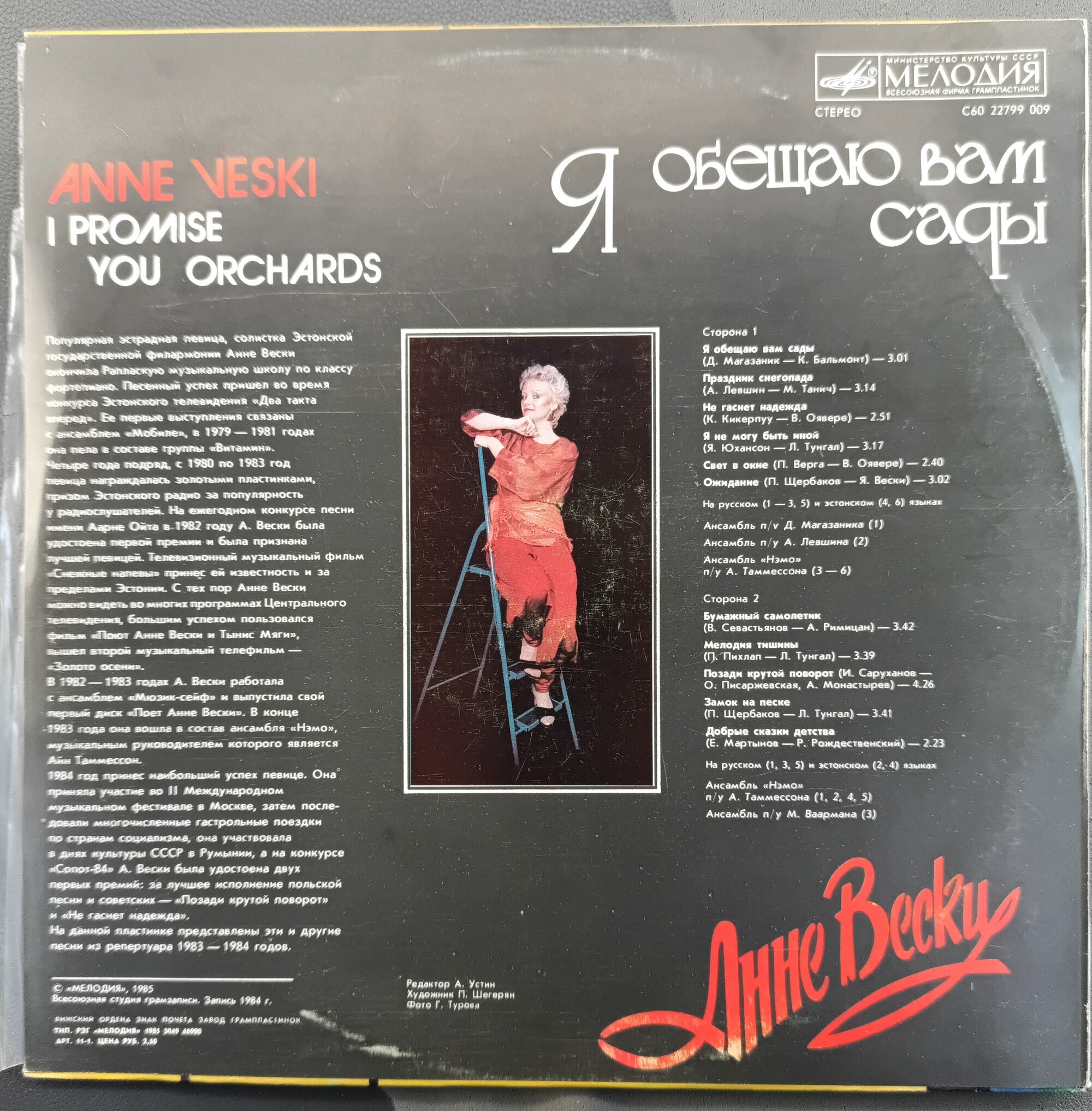 Анне Вески - Я обещаю вам сады