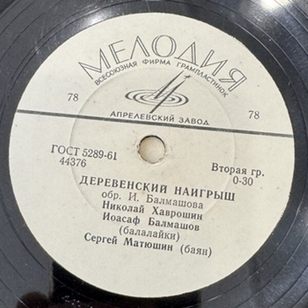 Р. МАСЛОВ (баян), Б. ЧЕГОДАЕВ (балалайка)