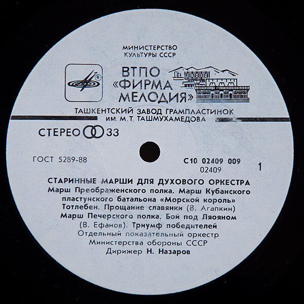 Старинные марши и вальсы для духового оркестра