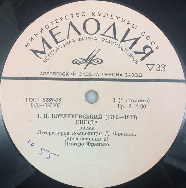 Иван КОТЛЯРЕВСКИЙ. "Енеїда", поэма (на украинском языке)