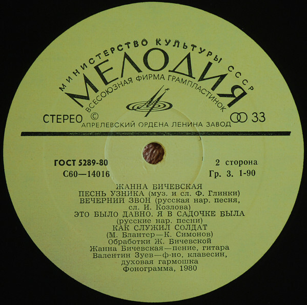 Жанна Бичевская