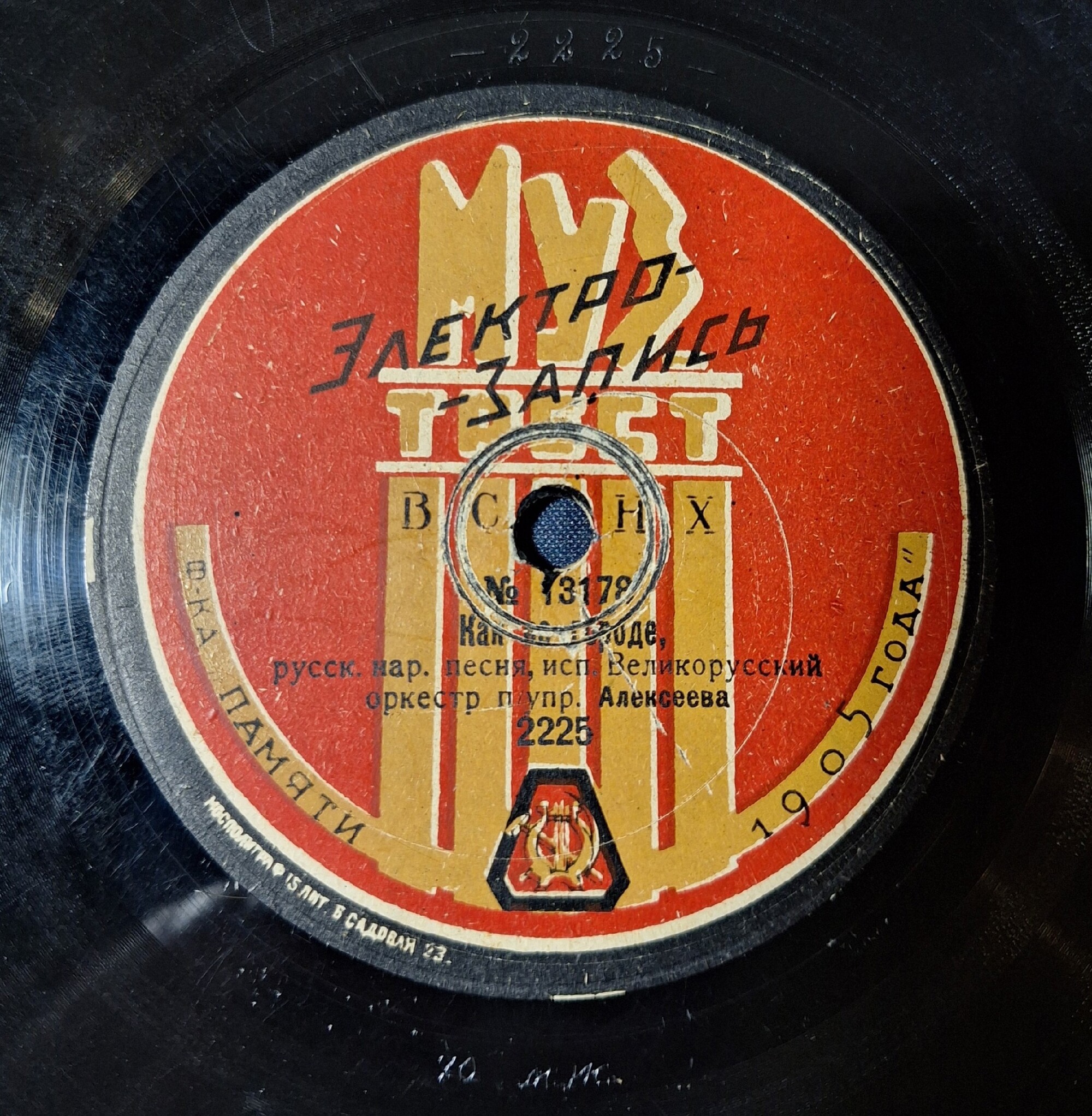 Великорусский оркестр п/упр. Алексеева  - Смело вперед, марш, муз. Рукина // Как во городе