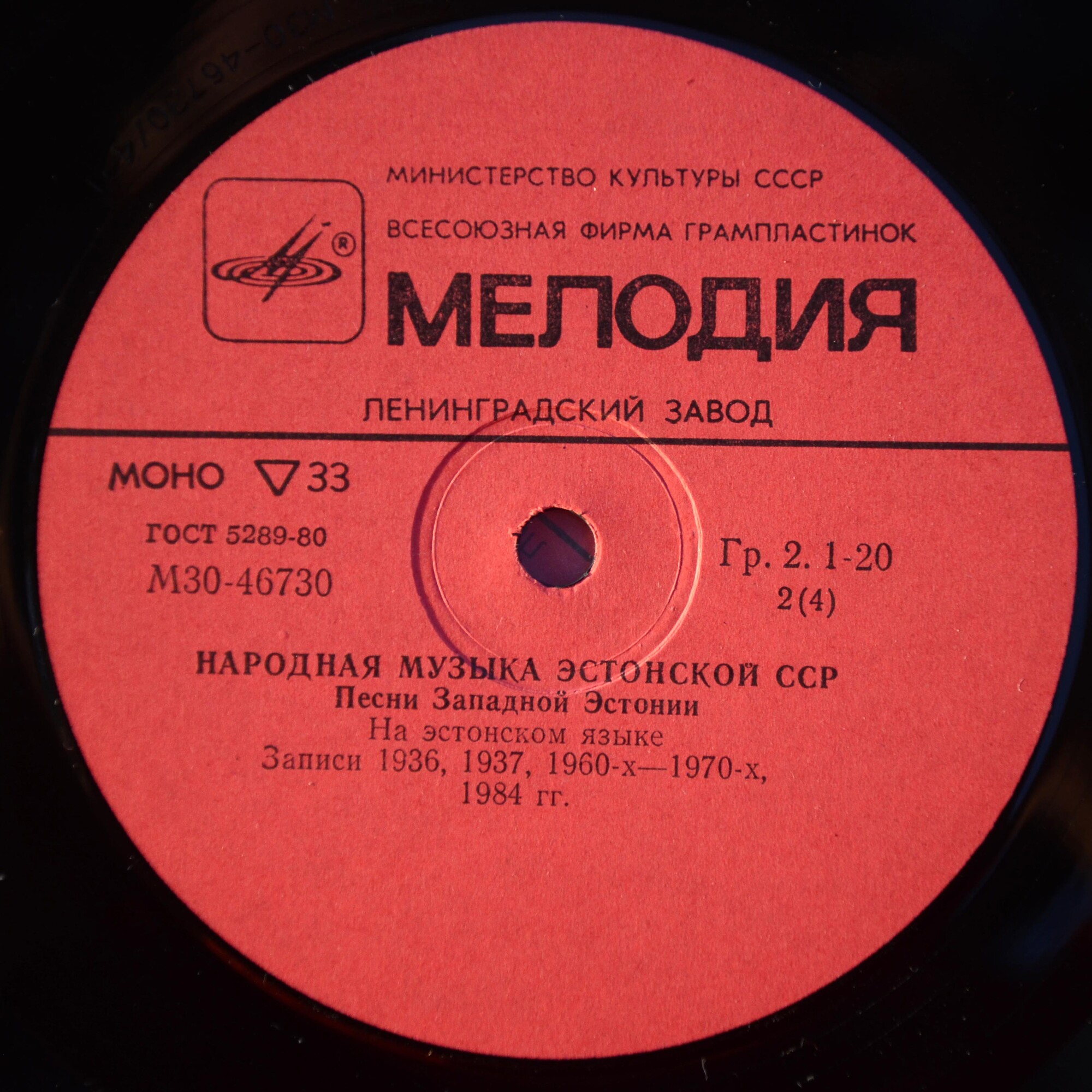 НАРОДНАЯ МУЗЫКА ЭСТОНСКОЙ ССР