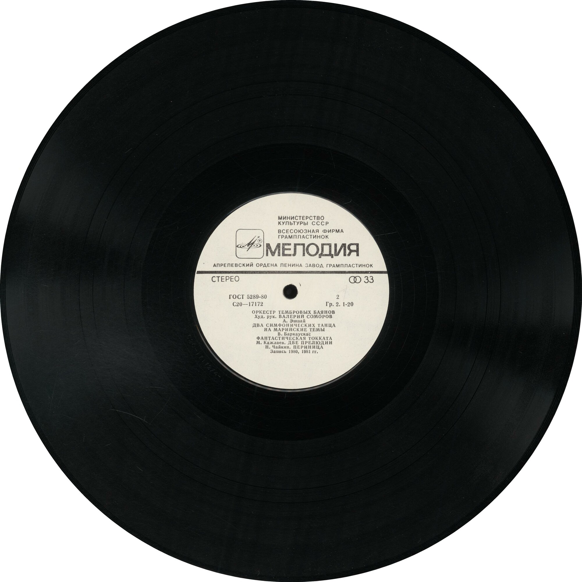 ОРКЕСТР ТЕМБРОВЫХ БАЯНОВ, художественный руководитель Валерий Соморов