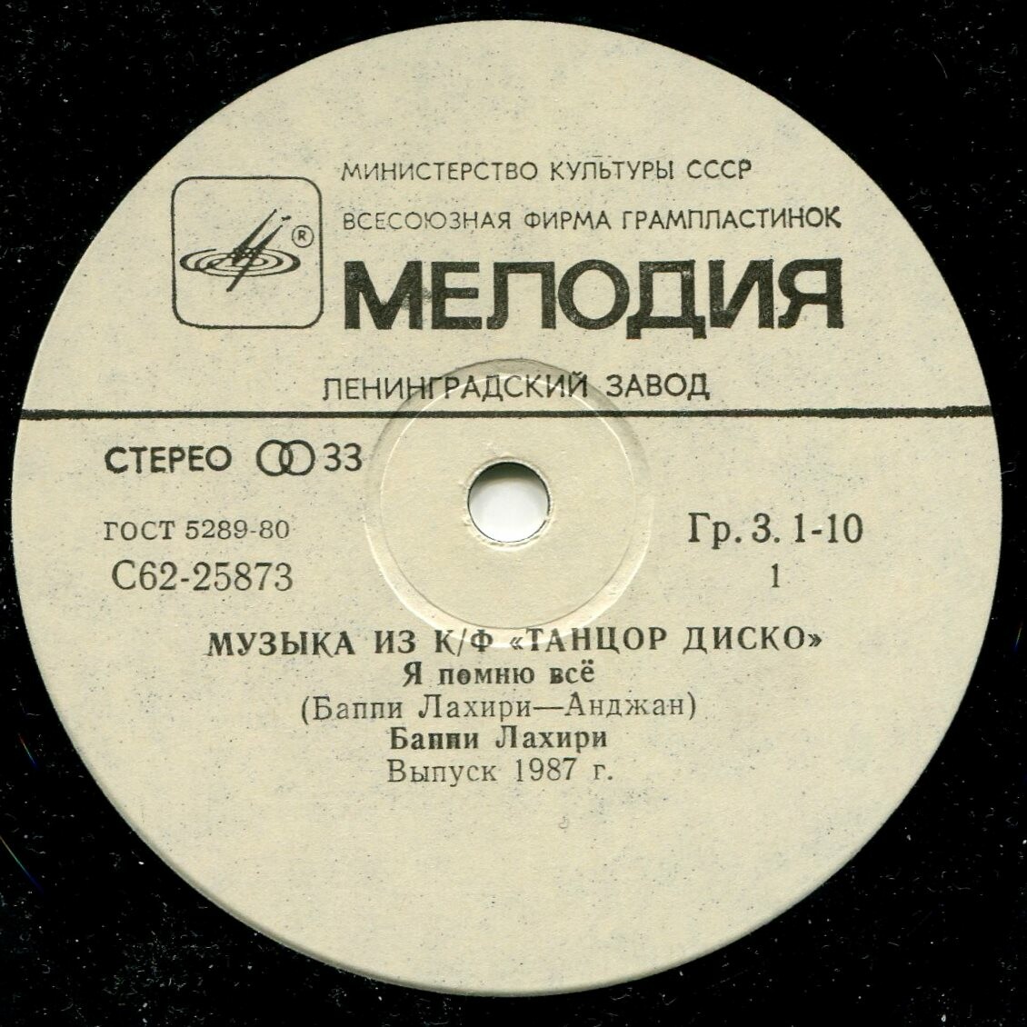 МУЗЫКА ИЗ КИНОФИЛЬМА «ТАНЦОР ДИСКО» (2)
