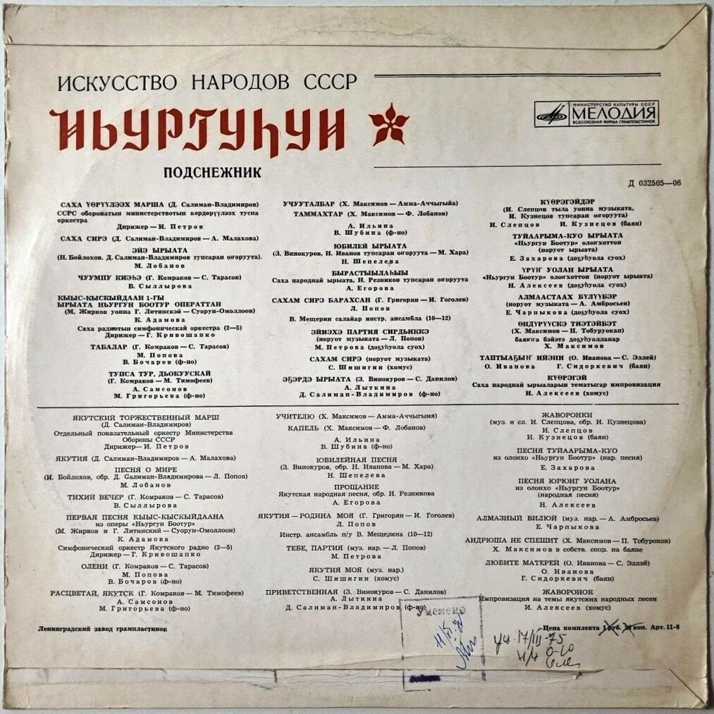 Искусство народов СССР. ПОДСНЕЖНИК