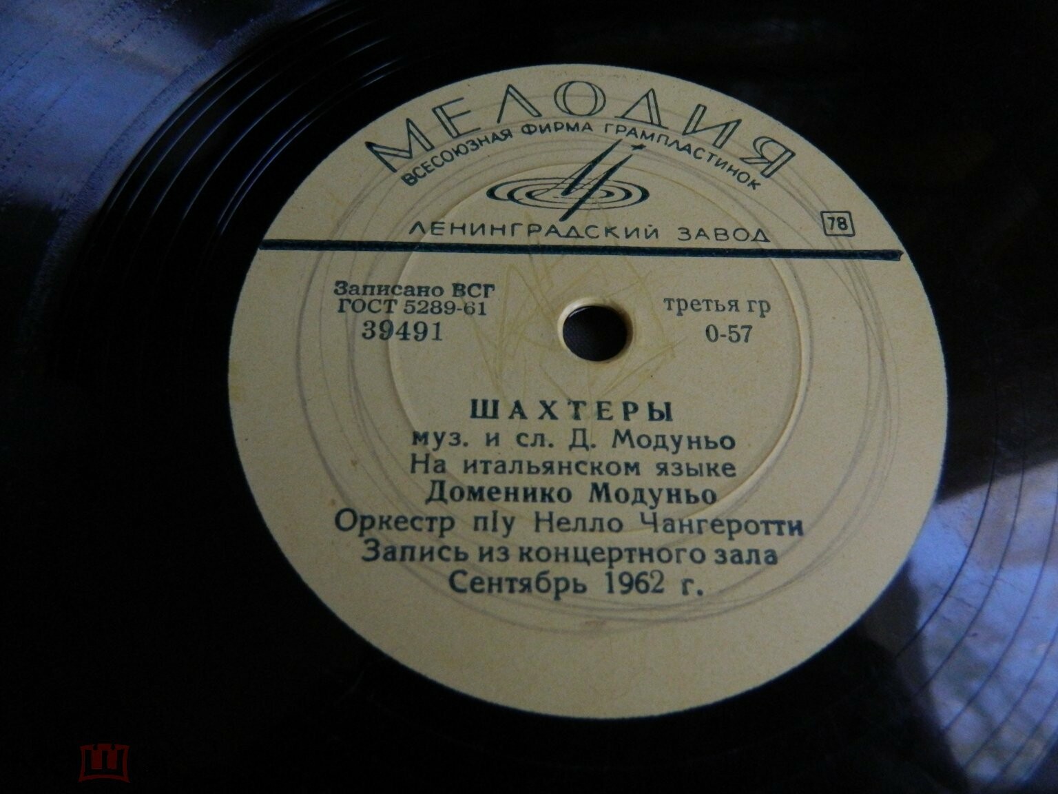 Доменико Модуньо - Шахтёры / Селена