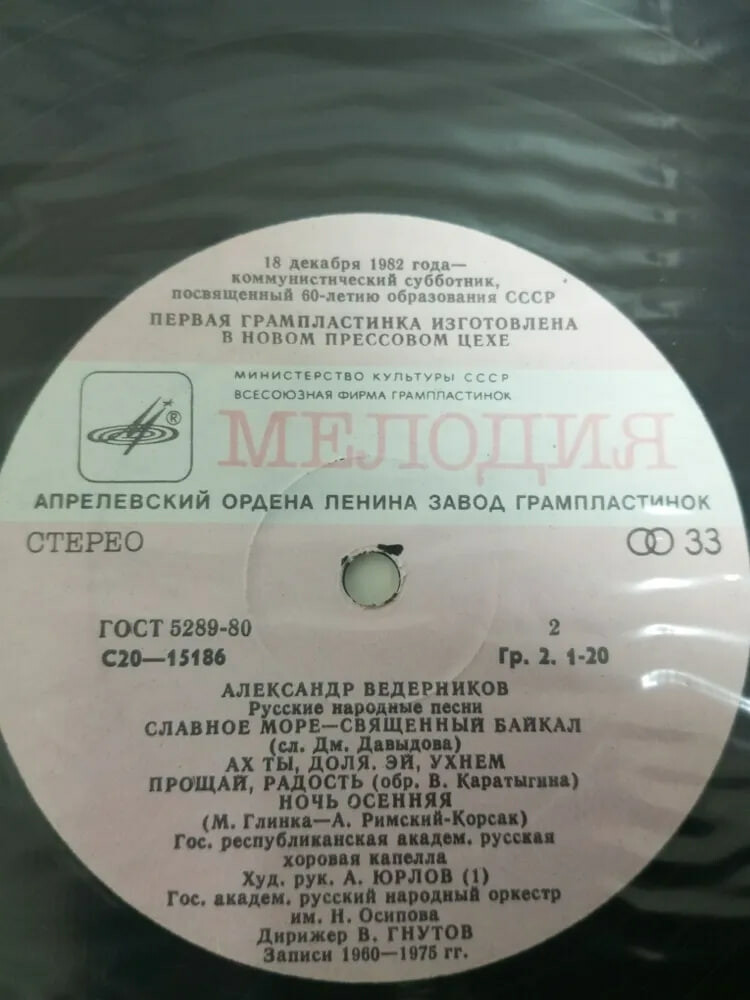 Александр Ведерников. Русские народные песни