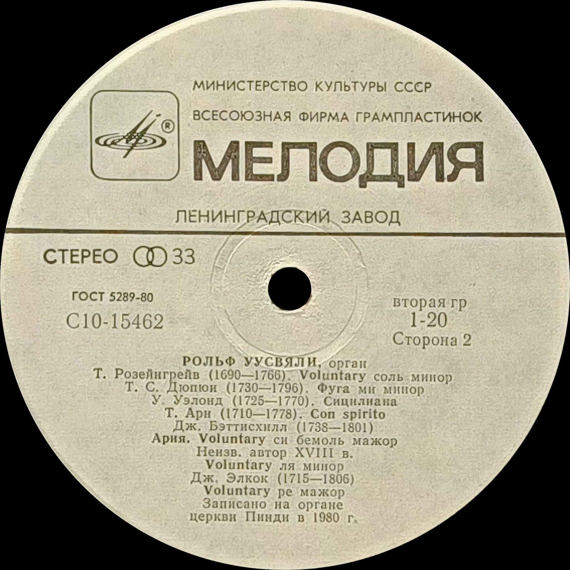 ОРГАНЫ ЭСТОНИИ-17: Пинди (Eesti orelid 17) - Рольф Уусвяли