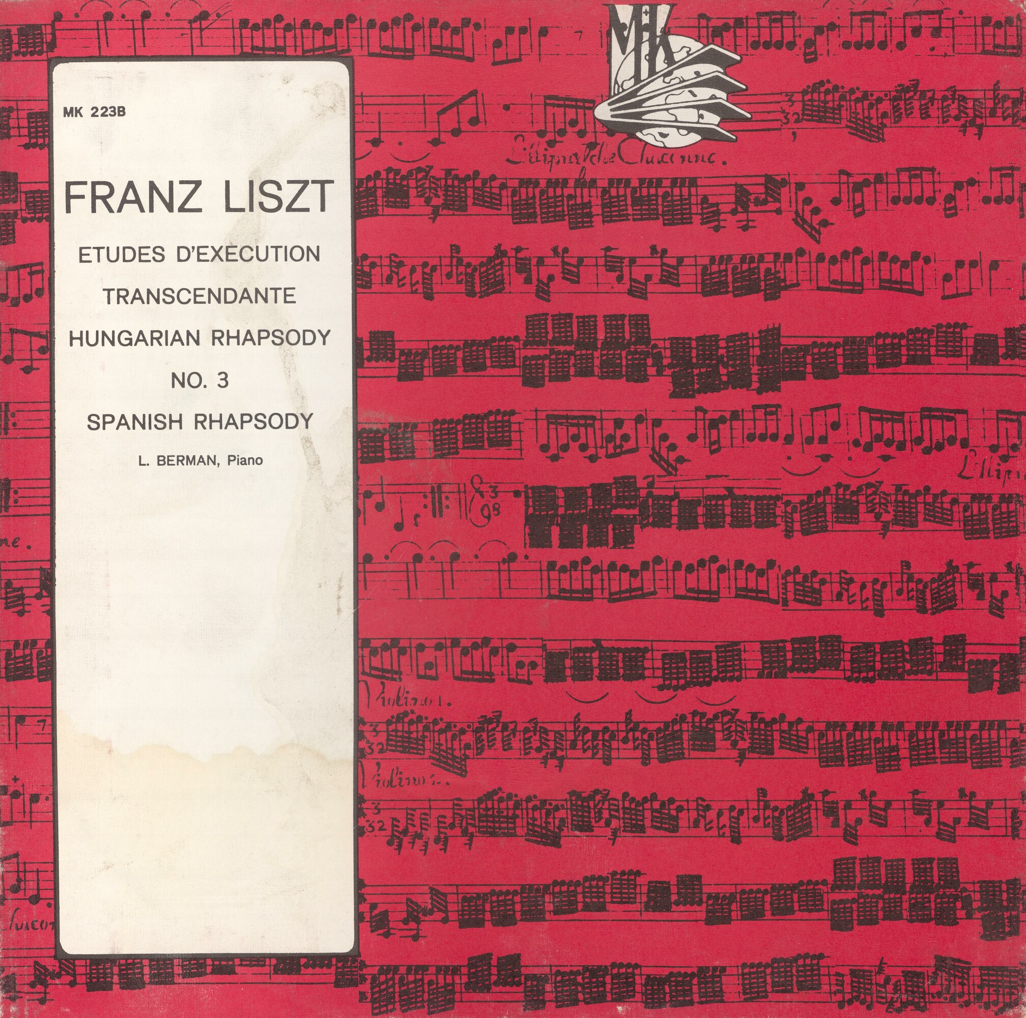 Ф. ЛИСТ Этюды высшего исполнительского мастерства (Лазарь Берман, ф-но)
