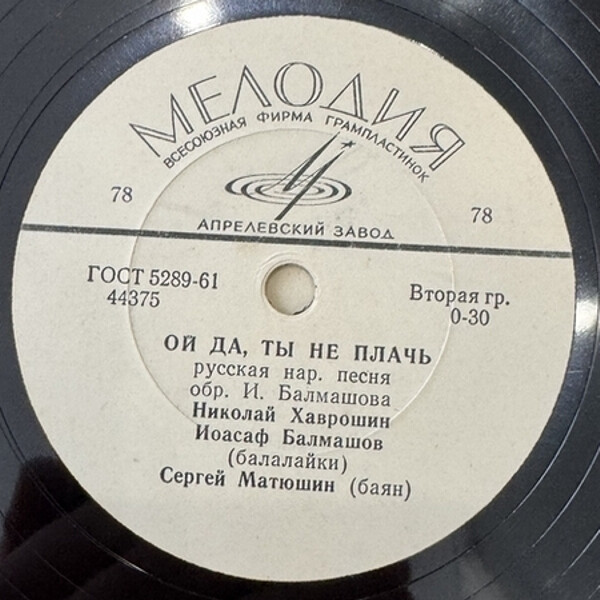 Р. МАСЛОВ (баян), Б. ЧЕГОДАЕВ (балалайка)