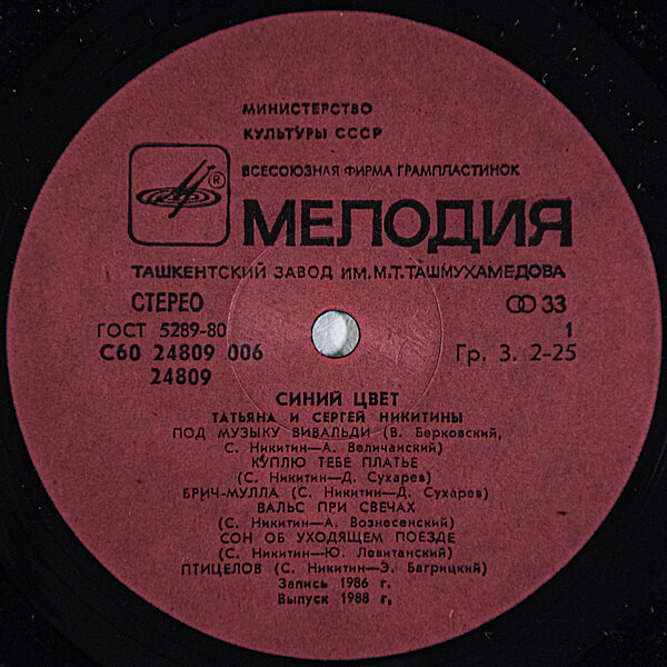 Татьяна и Сергей НИКИТИНЫ. "Синий цвет"