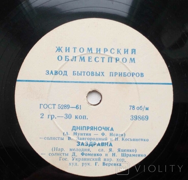Гос. Укр. нар. хор п/у Г. Веревки