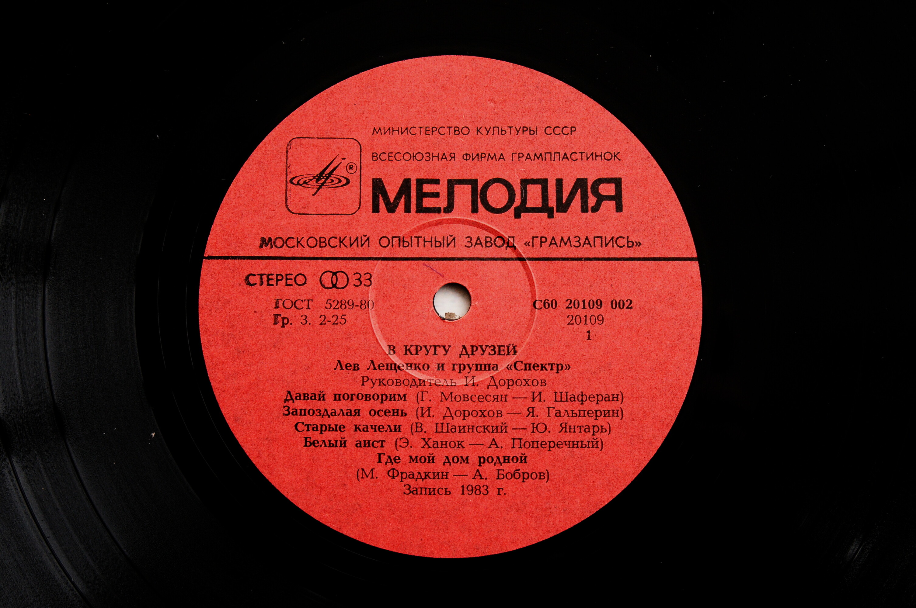 Лев Лещенко и группа «Спектр». В кругу друзей