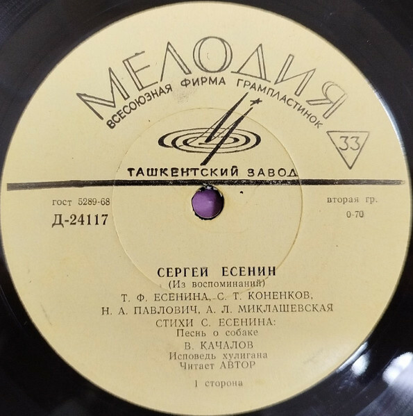 СЕРГЕЙ ЕСЕНИН. Из воспоминаний