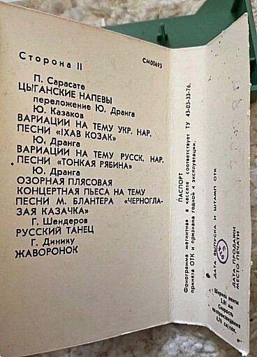 Юрий Дранга  аккордеон