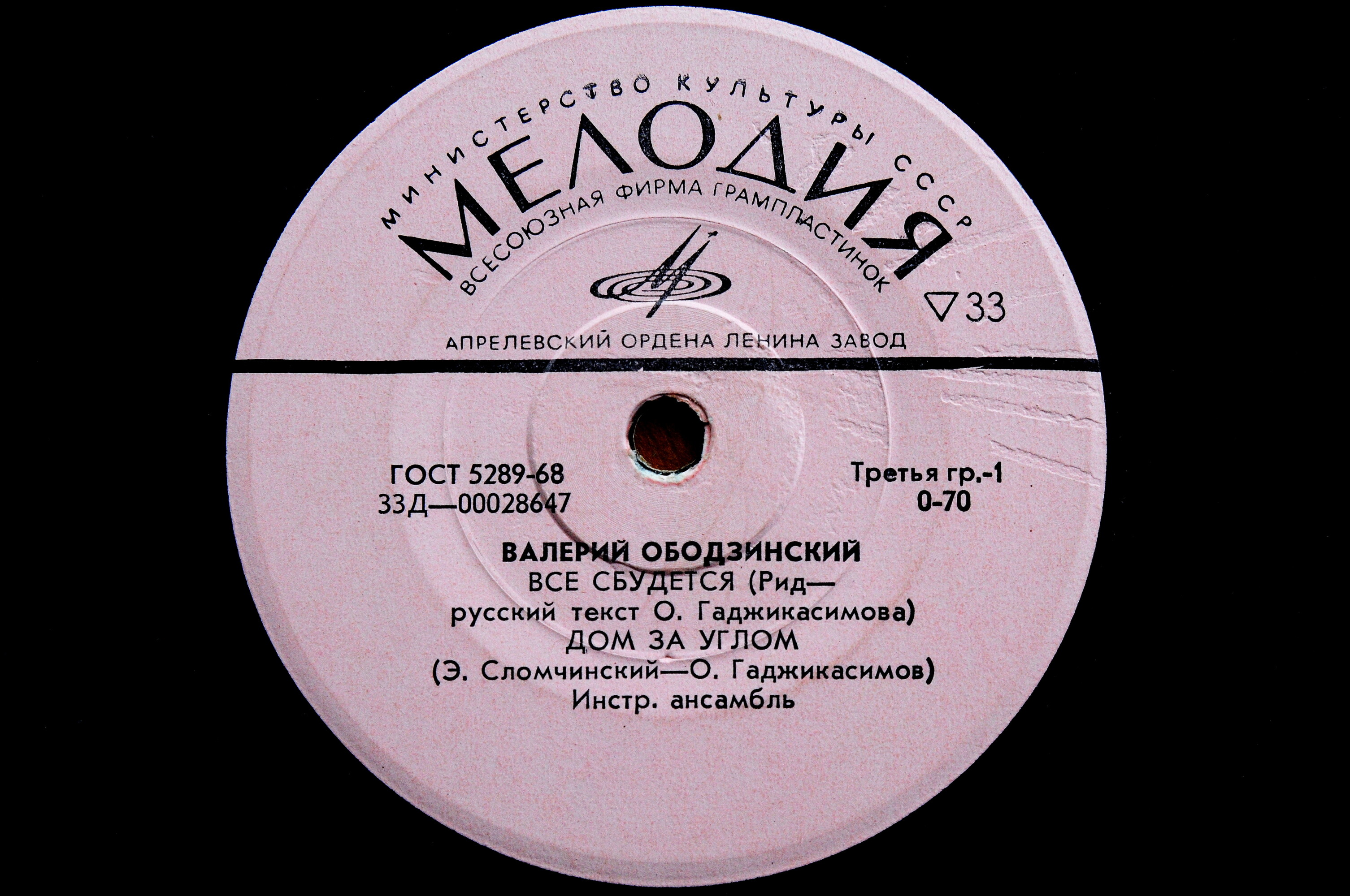 Валерий ОБОДЗИНСКИЙ