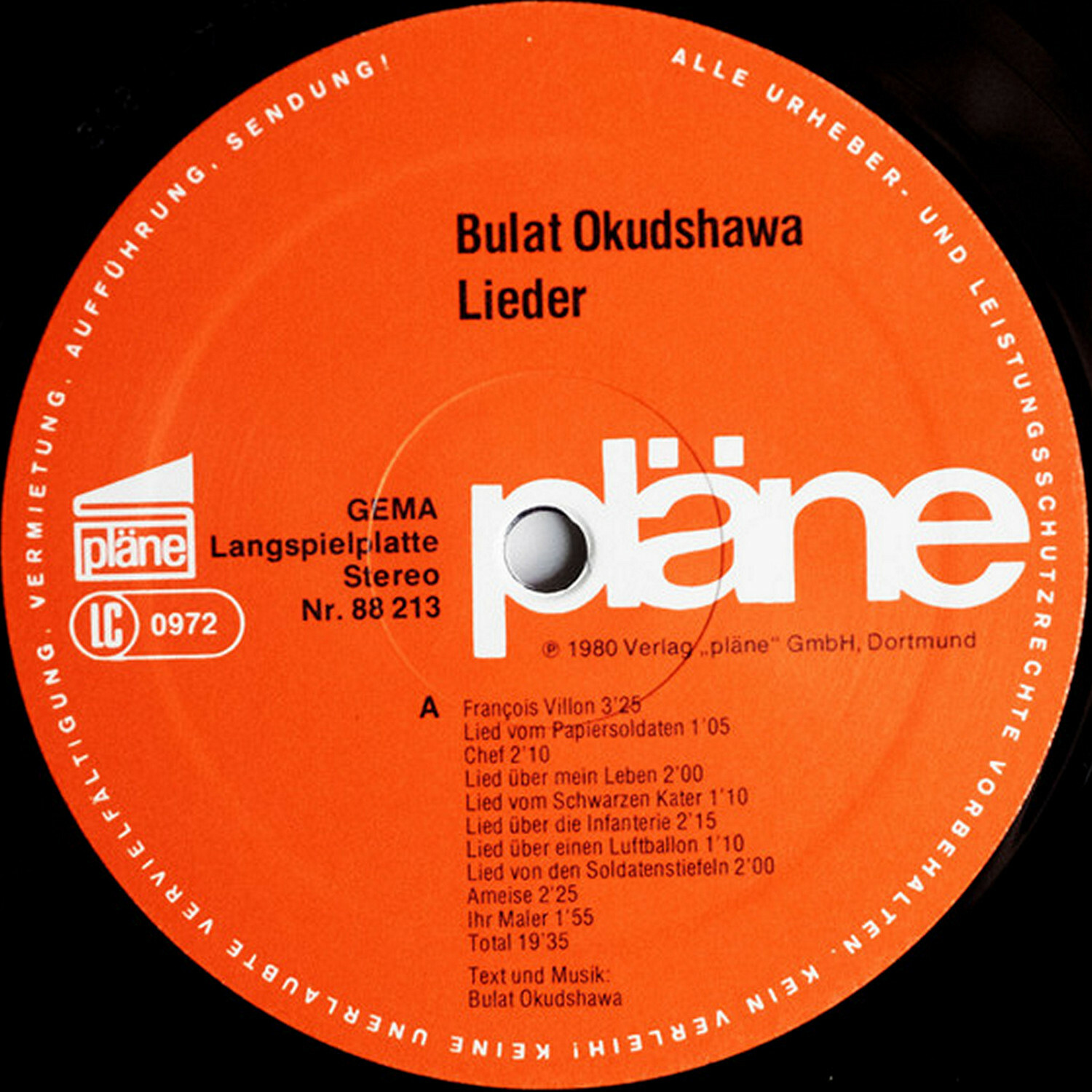 Bulat Okudshawa. Lieder