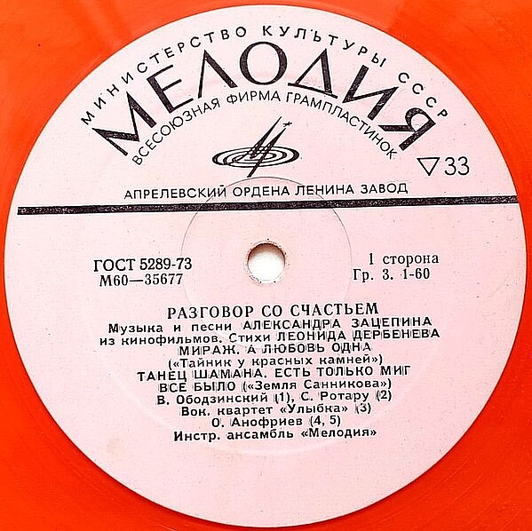 Александр Зацепин. Разговор со счастьем. Песни из кинофильмов