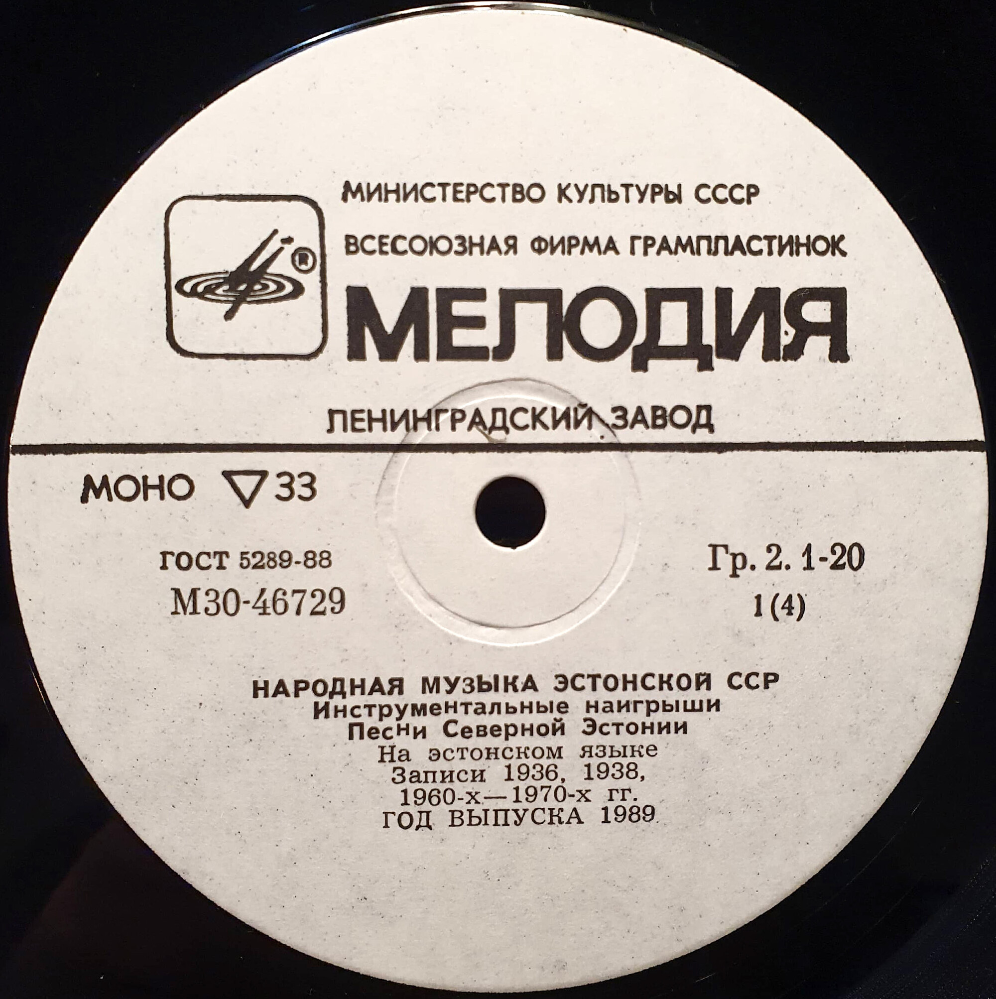 Народная музыка Эстонской ССР