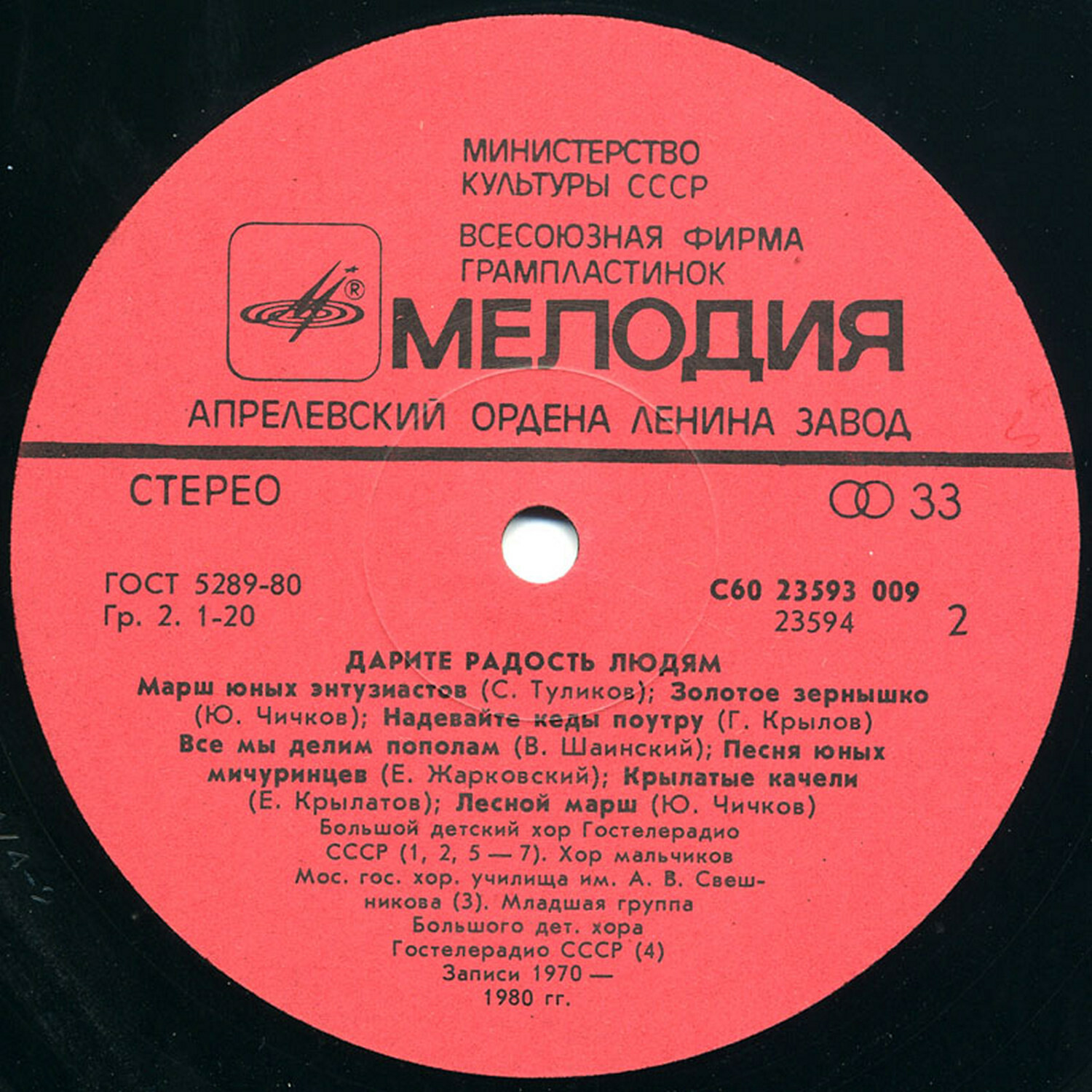 ДАРИТЕ РАДОСТЬ ЛЮДЯМ