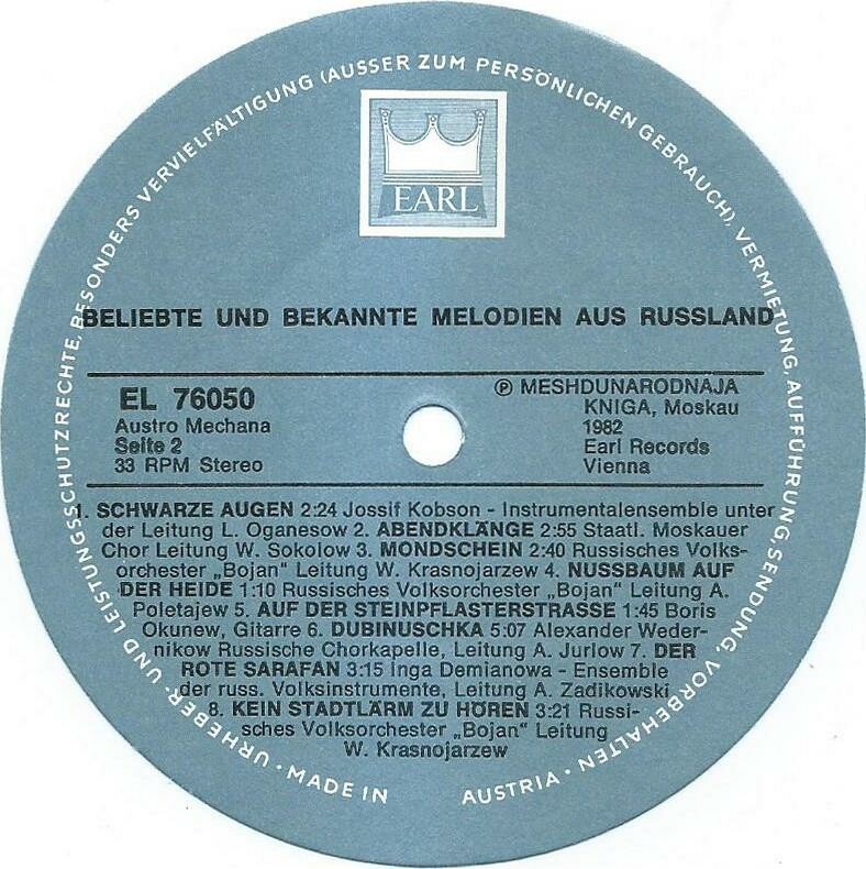 Beliebte und bekannte Melodien aus Russland