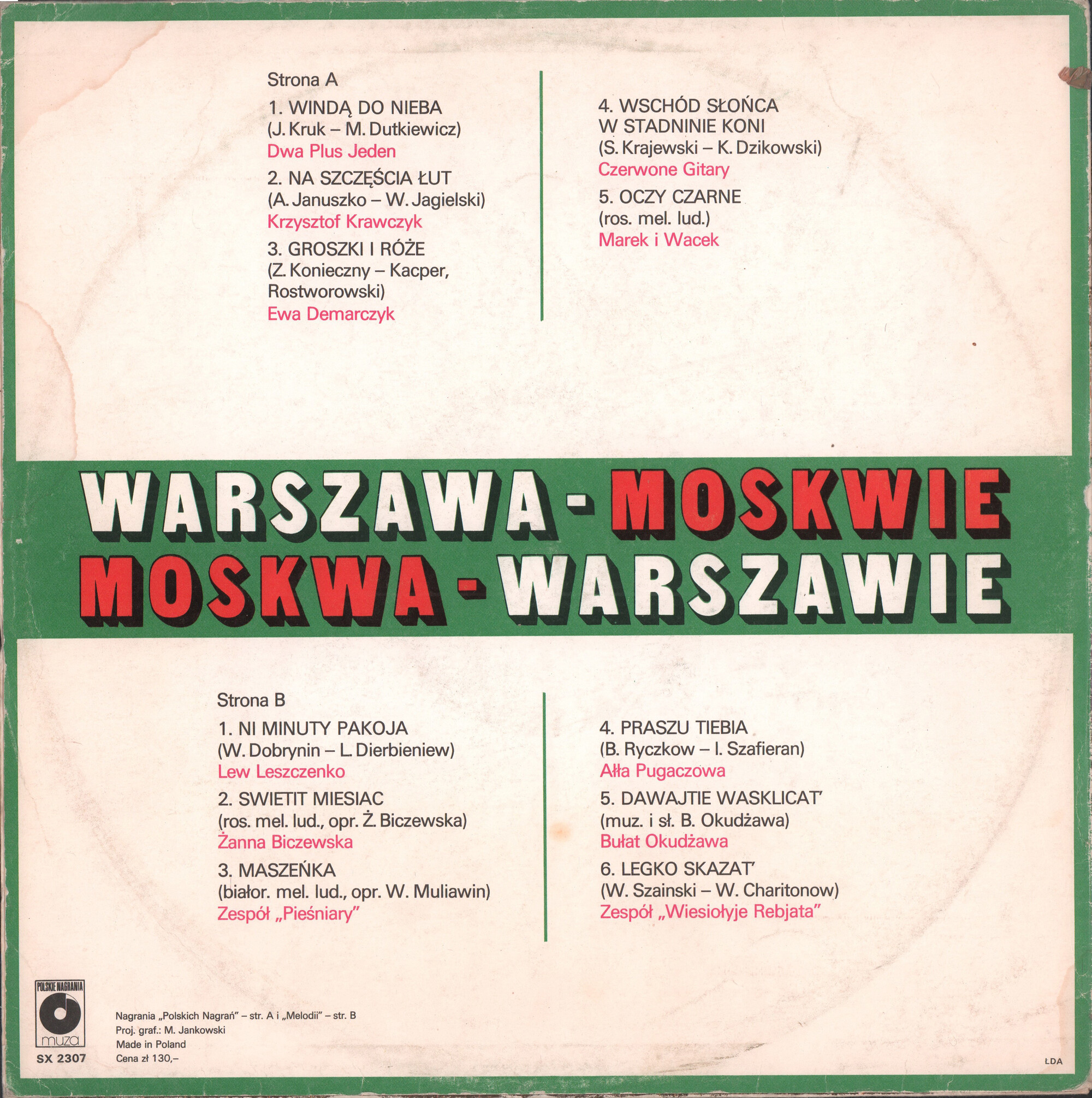 Warszawa-Moskwie. Moskwa-Warszawie