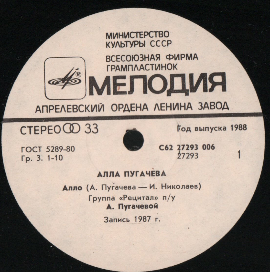 Алла Пугачёва - Алло / Королева [По вашим письмам]