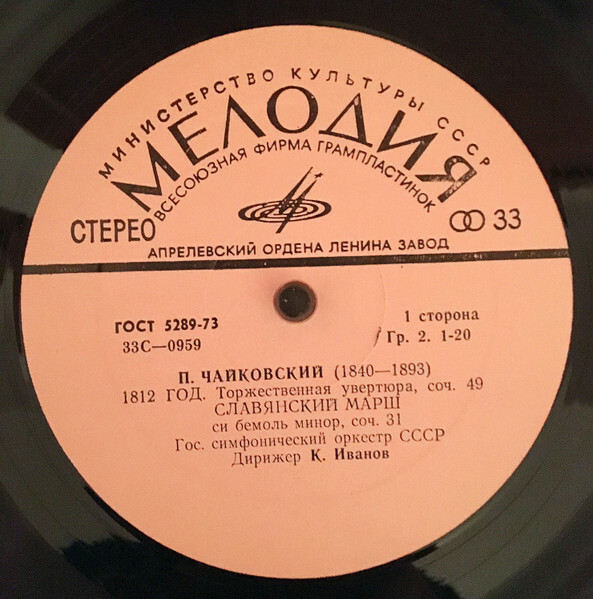 П. ЧАЙКОВСКИЙ (1840–1893): Торжественная увертюра «1812 год»; Славянский марш; Кантата «Москва»