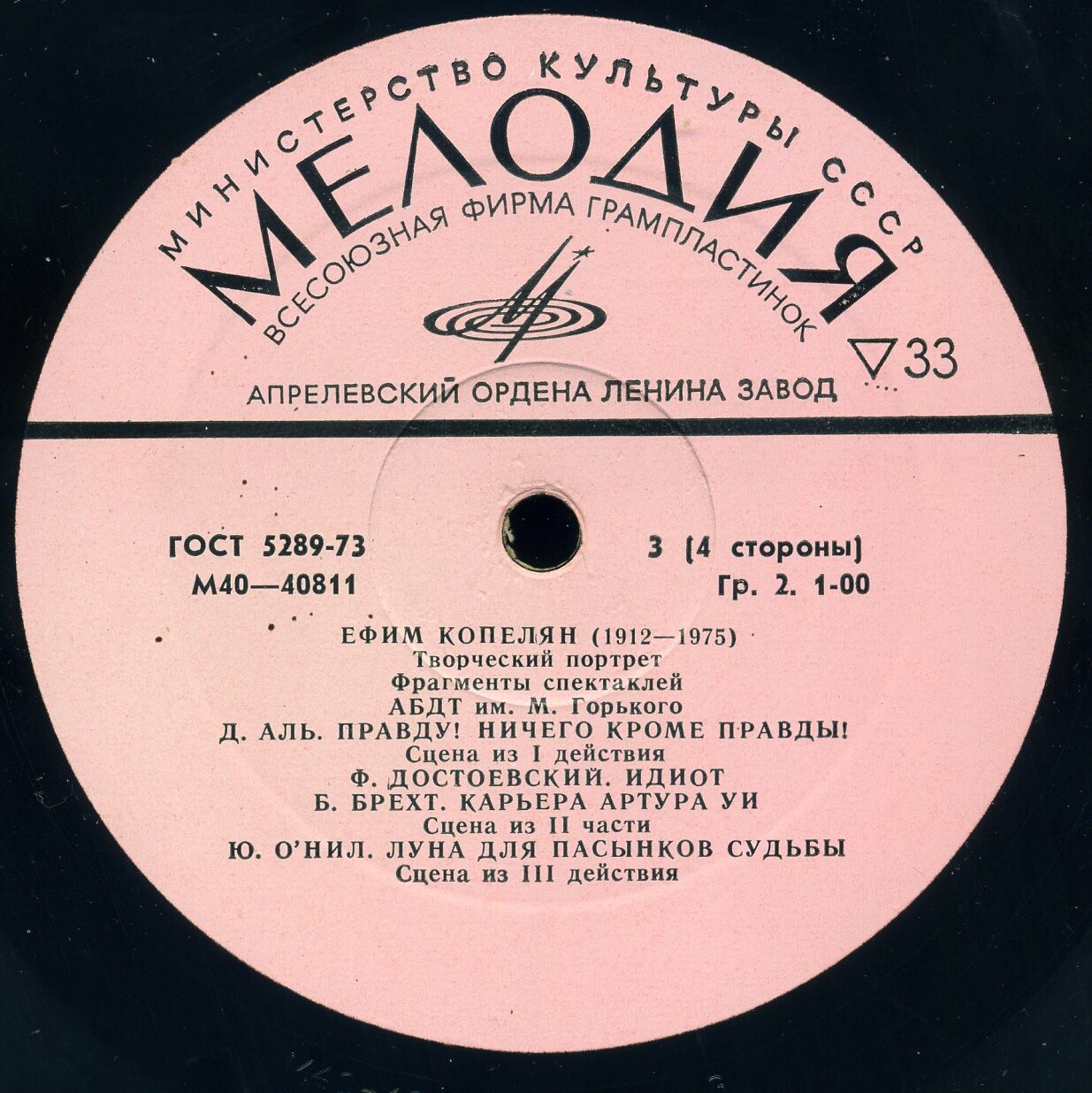 Ефим КОПЕЛЯН (1912—1975).Творческий портрет