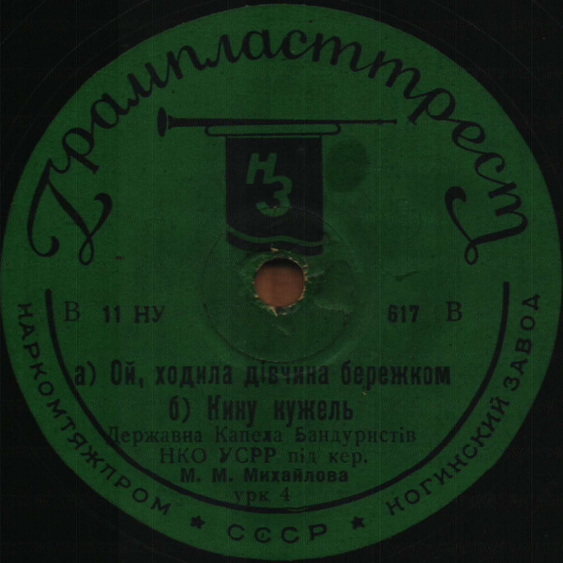 Держ. капела бандуристiв УСРР п/к М. М. Михайлова