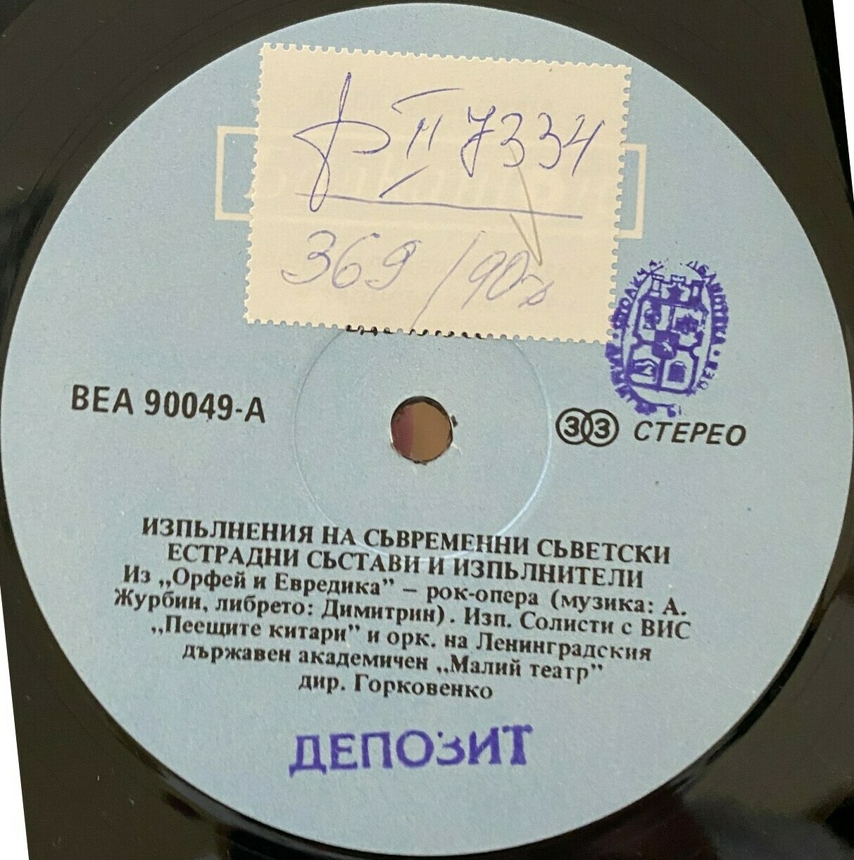 Изпълнения на съвременни съветски естрадни състави и изпълнители (В помощ на обучението по руски език в 10 клас на ЕСПУ)