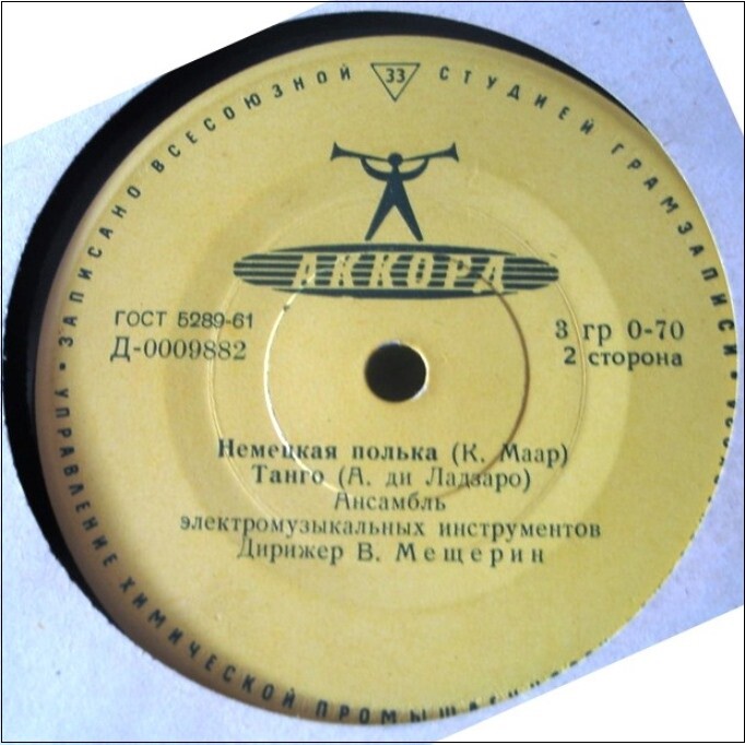 АНСАМБЛЬ ЭЛЕКТРОМУЗЫКАЛЬНЫХ ИНСТРУМЕНТОВ п/у В. МЕЩЕРИНА