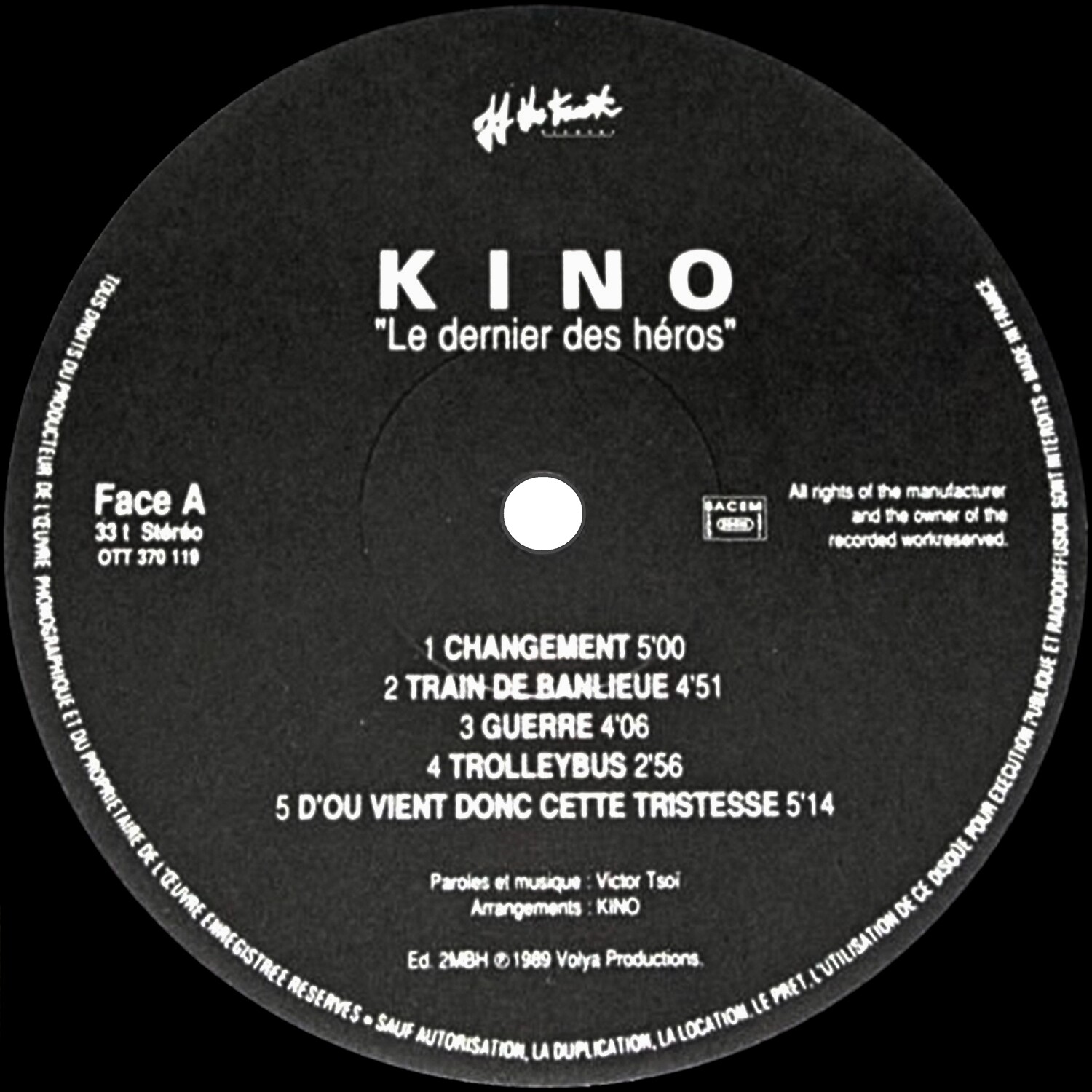 Kino. Le Dernier Des Heros