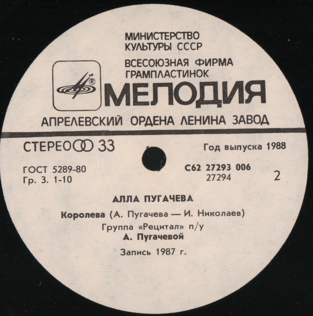 Алла Пугачёва - Алло / Королева [По вашим письмам]
