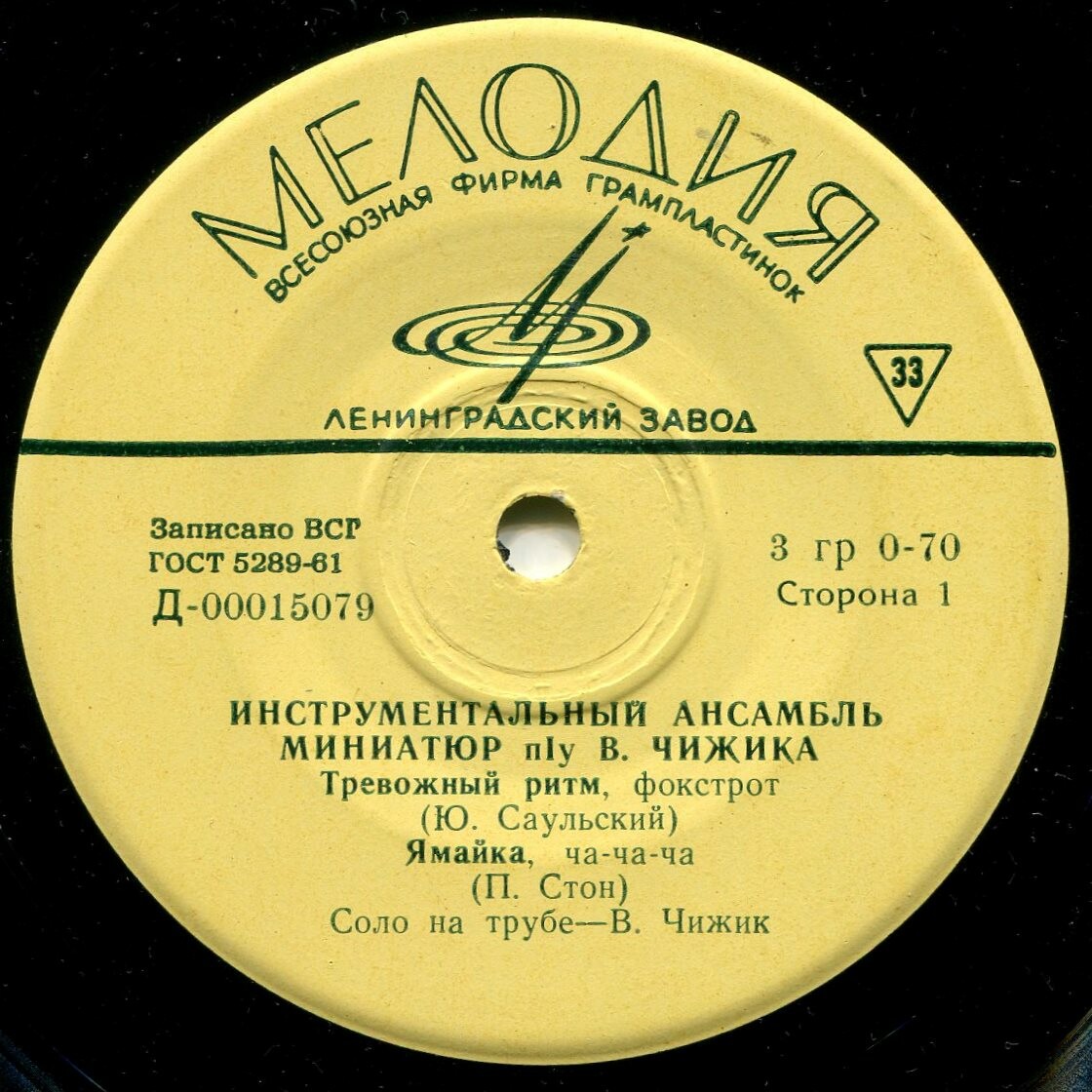 ИНСТРУМЕНТАЛЬНЫЙ АНСАМБЛЬ «МИНИАТЮР» п/у В. ЧИЖИКА