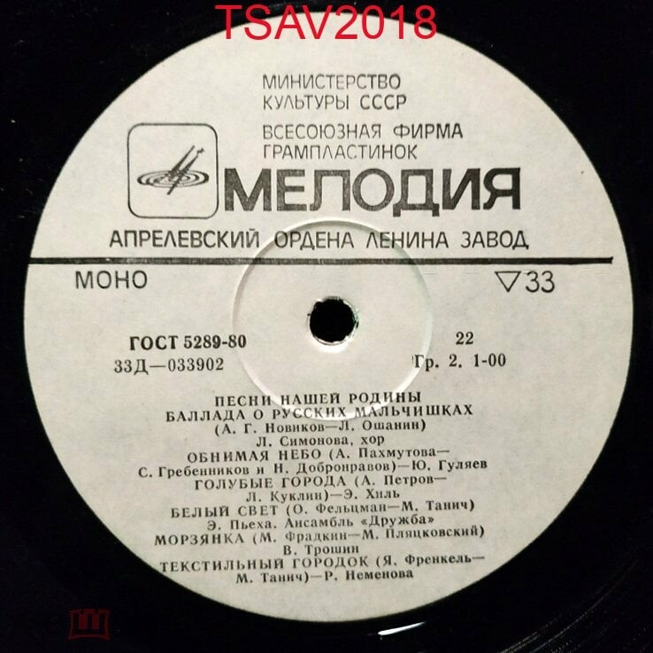 Антология русской советской песни. Песни нашей Родины (11)