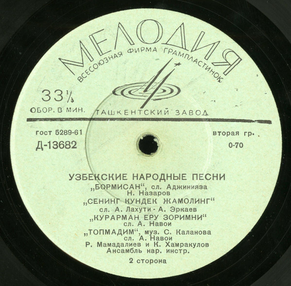 Узбекские народные песни