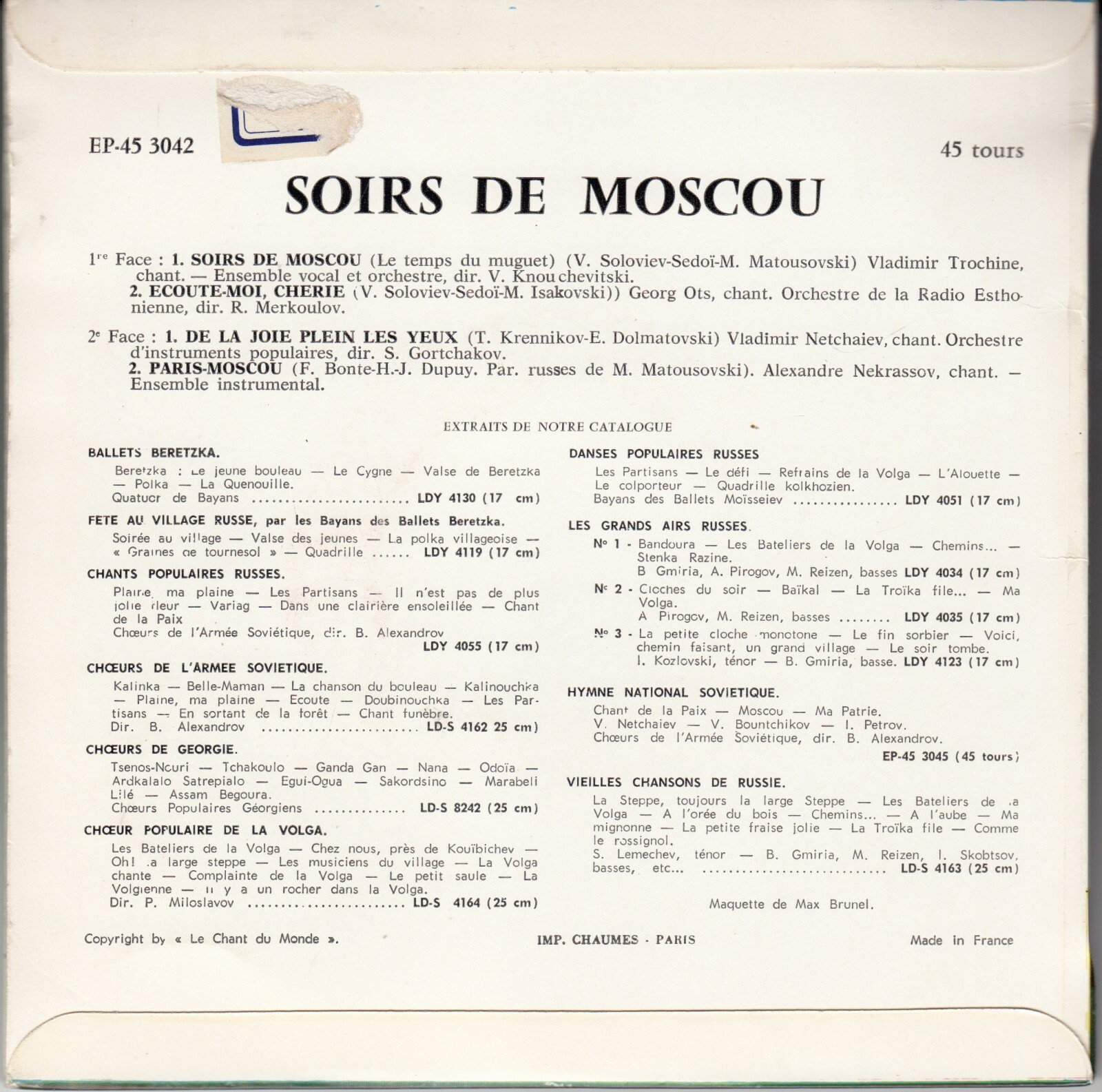 SOIRS DE MOSCOU