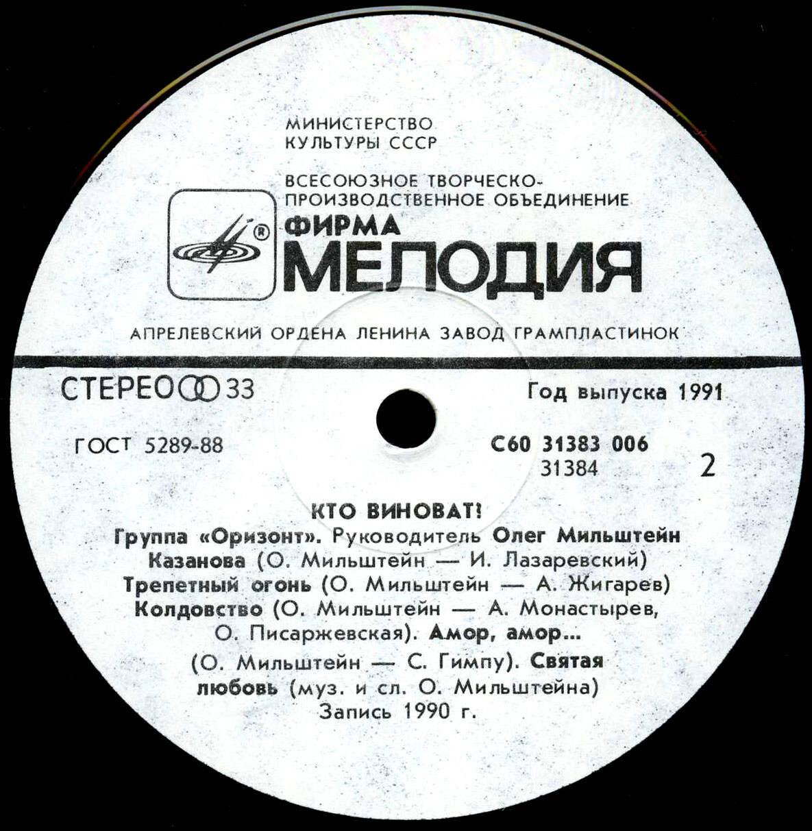 Группа ОРИЗОНТ «Кто виноват?». Руководитель Олег Мильштейн